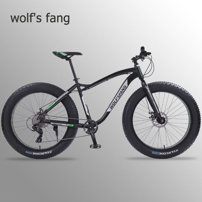 Wolf's fang new Bicycle Mountain bike 26 inch Fat Bike 8 speeds Fat Tire Snow Bicycles Man bmx mtb road bikes free shipping