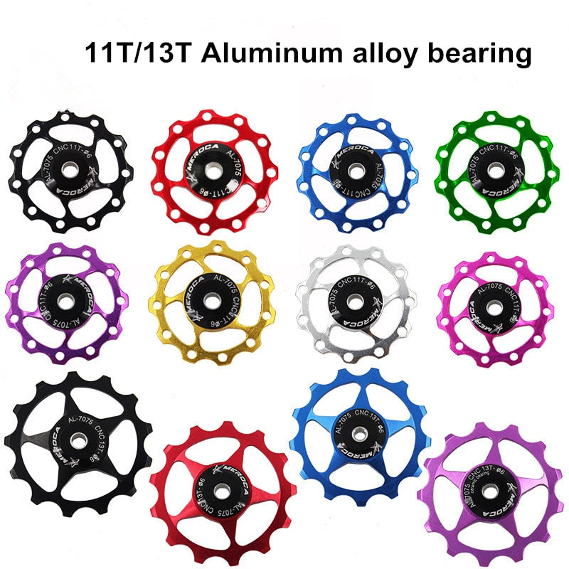 cycling bike Aluminum alloy Jockey Wheel Rear Derailleur Pulley 11T 13T bicycle guide pulley bearing bike parts