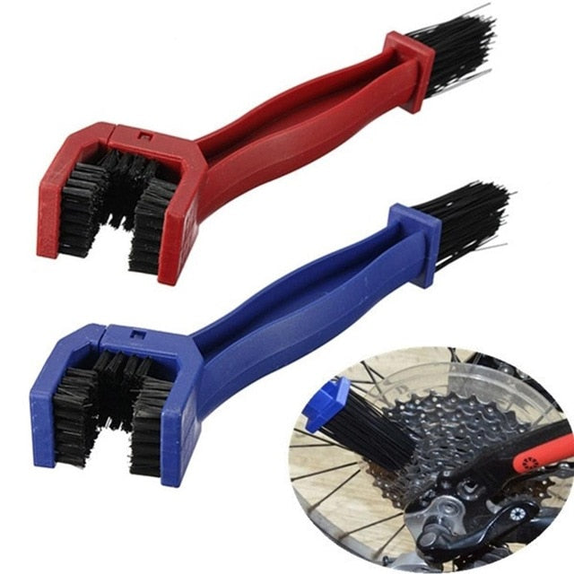 Motorcycle Bike Chain Cleaner Bicycle Moto Brush Cycling Clean Chain Cleaner Outdoor Scrubber Tool for Road MTB Bike