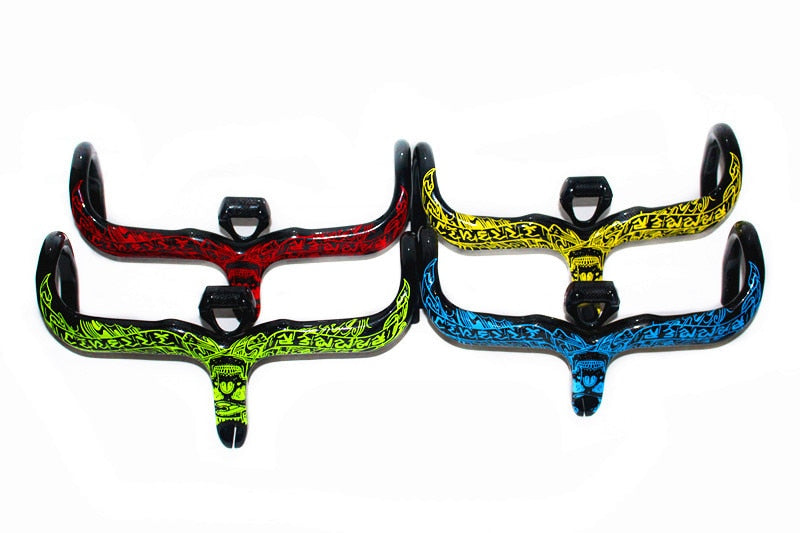 EC90 Famous Brand Bike Carbon Fiber Handlebar Bend The One-Piece Curved Bend Stand Bottle Frame Cushion Seat Rod