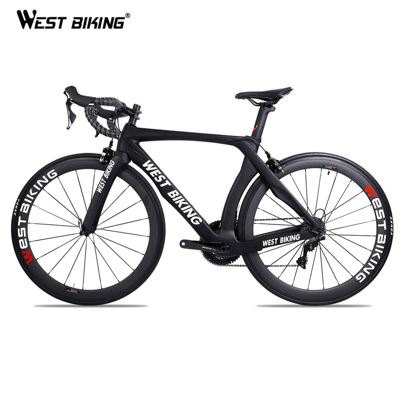 WEST BIKING Carbon Bike 22 Speed 700C Racing Road Bike Without Pedals Bicycle With R7000 Carbon Fiber Black Bicicleta