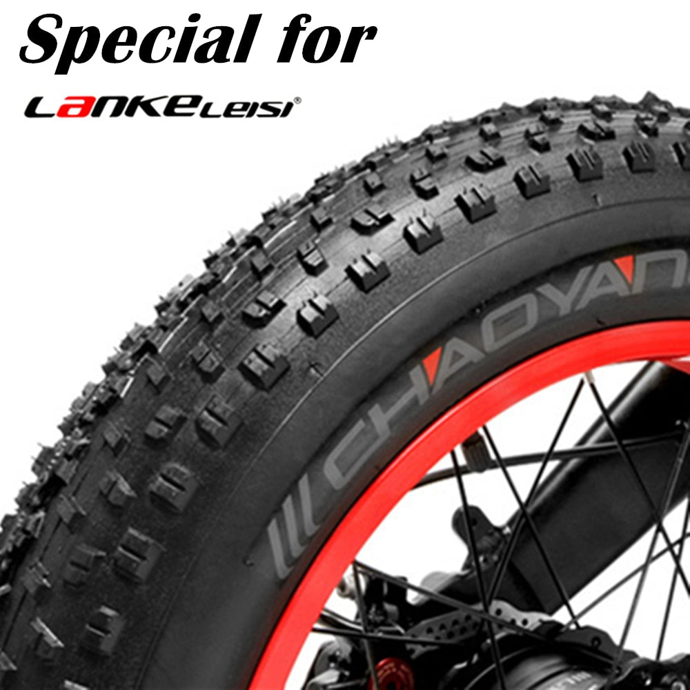 Quality 20/26*4.0 Snow Tire Outer Tire / Inner Tube, Bike Parts for LANKELEISI X2000 / T750plus Electric Fat Bike