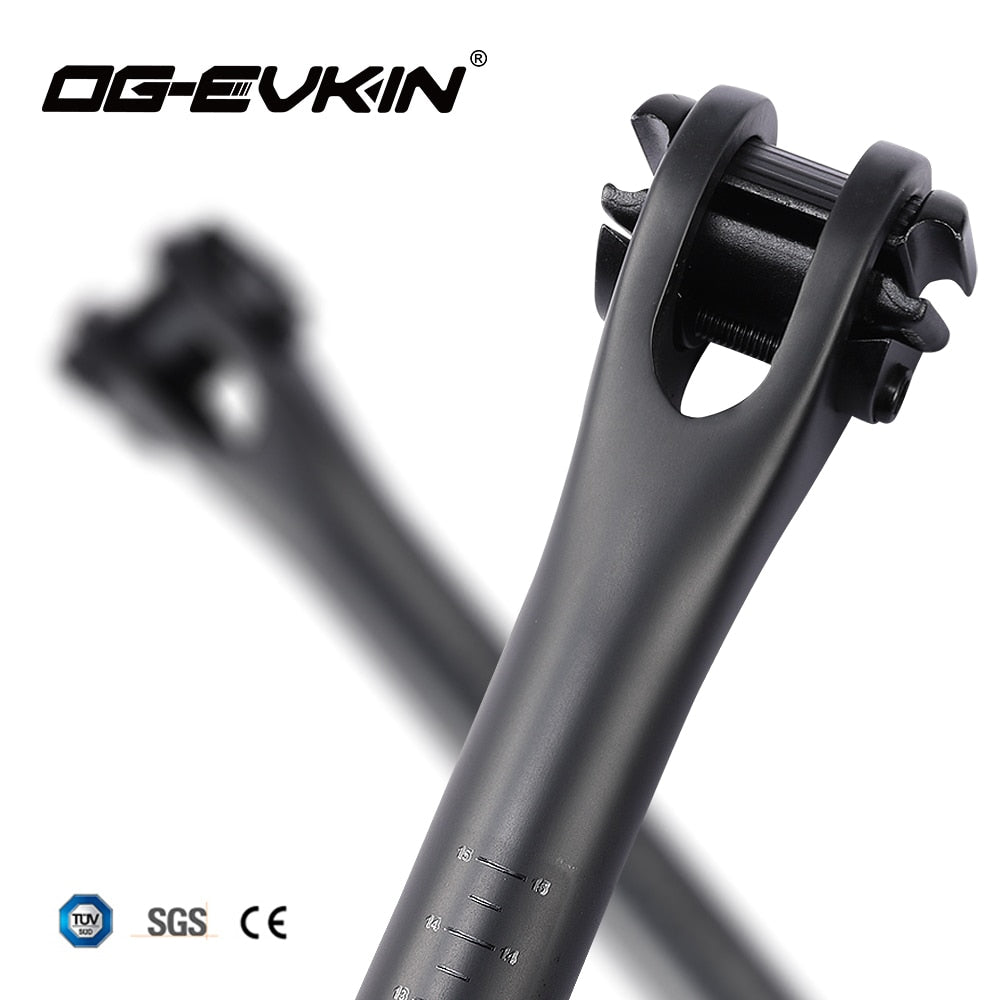 OG-EVKIN SP-008/SP-009 Carbon Seatpost 27.2/31.6MM MTB Or Road 400MM Seat Tube Bicycle Parts Mountain Bike bicicleta велосипед