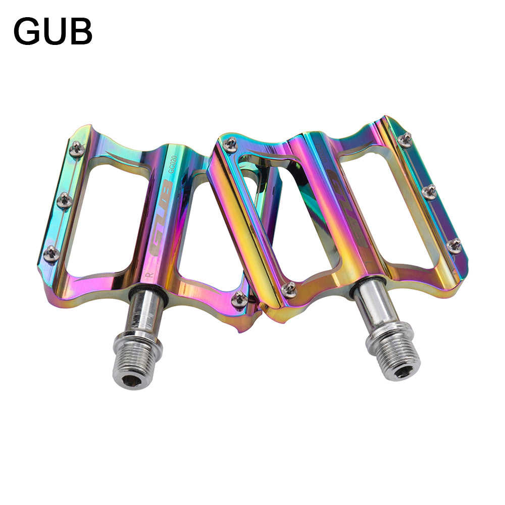 GUB A Pair MTB Bike Pedal Aluminum Alloy Sealed Bearing Road Bike Pedal For BMX MT  High-Strength Colorful Pedal Bicycle Parts
