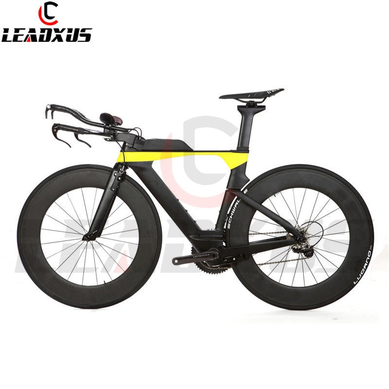 Leadxus Kx3000 Tt Complete Bike Time Triathlon Bicycle Carbon Frame+88mm Carbon Wheel+handlebar+r8000 Group+saddle