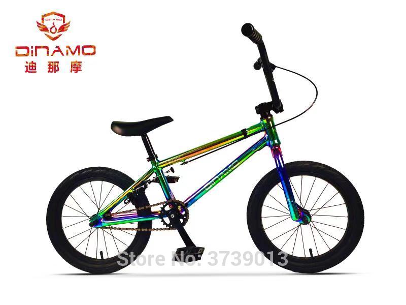 DINAMO aluminum 16Inch BMX alloy frame Performance Bike tire bike for show Stunt Acrobatic Bike rear Fancy street bicycle