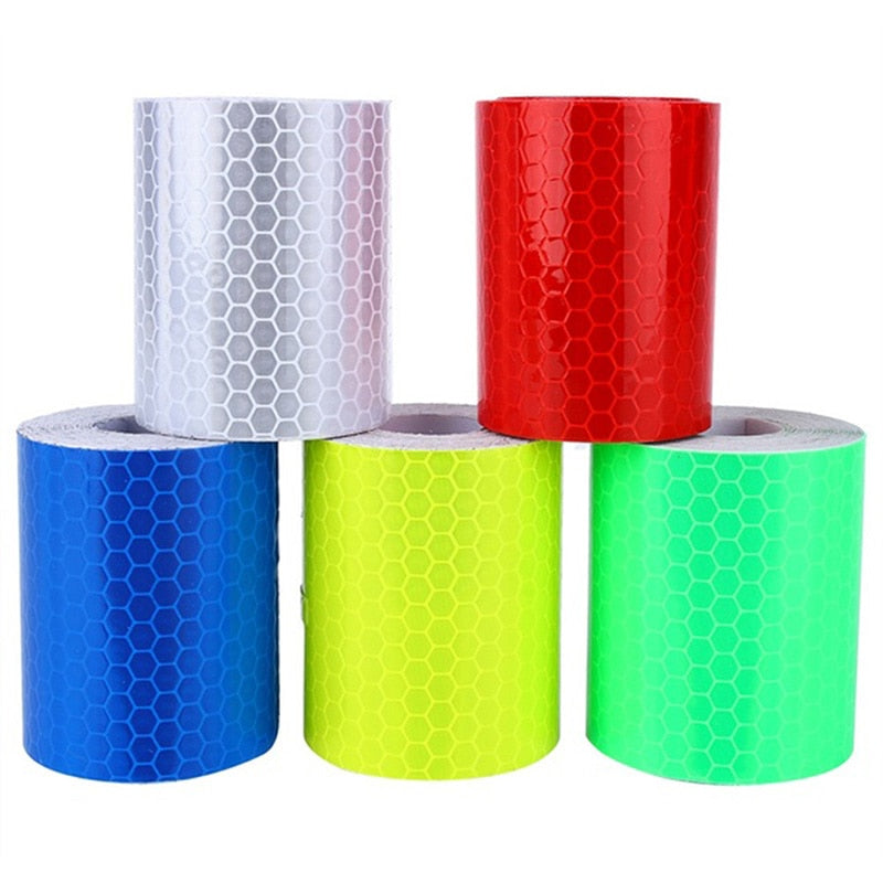 5cm*1m Bike Body Reflective Safety Stickers Reflective Safety Warning Conspicuity Tape Film Sticker Strip Bicycle Accessories