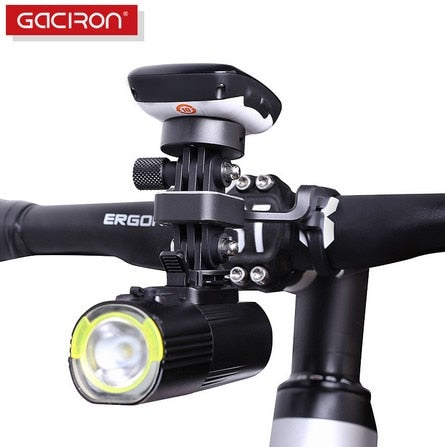 GACIRON H09 Adjustable 31.8mm Handlebar Road Bike Aluminum alloy Camera Bicycle computer Lamp Flashlight Holder  Mount Bracket