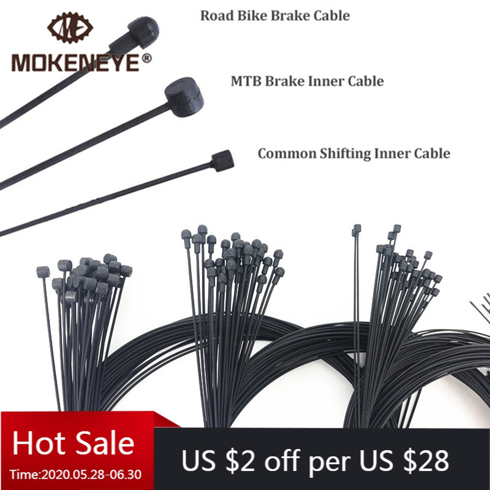 1PC Coated Shifting Bike Cable For MTB Road Bicycle Shifter Brake Front Rear Derailleur Brake Cable 2100mm 1550mm 1700mm 1100mm