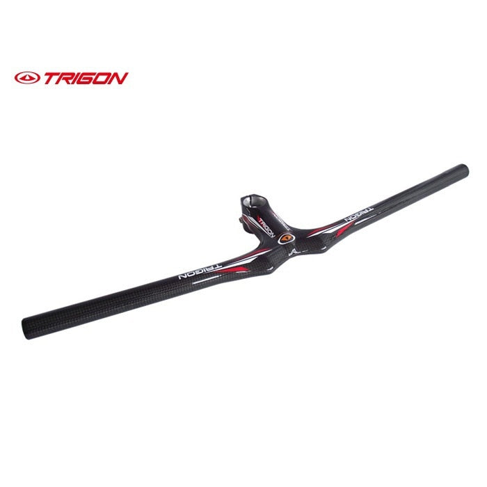 TRIGON HB110 MTB full carbon fiber moutain bike bicycle handlebar flat horizontal carbon bar 580mm*80mm/90mm black