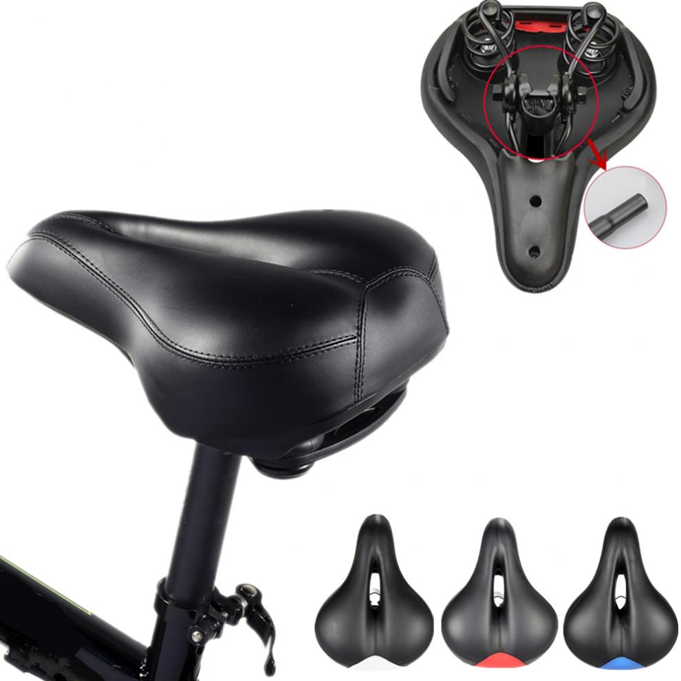 4 colour Wide Bicycle Seat Cycling Saddle Comfortable Seat Mountain Bike Sponge Big Cushion Ride Bicycle Accessories