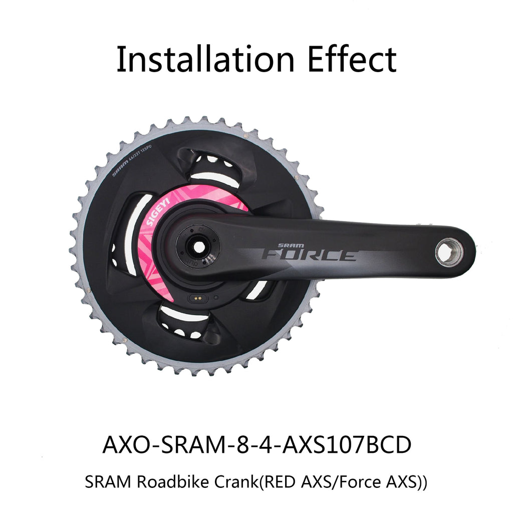Bicycle power meter Road bike crank for sram Spider crank Chain Wheel Bilateral power meter axs Bcd107 Red Force 1X 2X  crank
