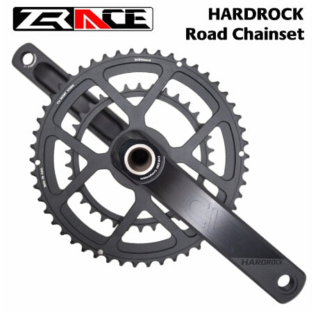 ZRACE HARDROCK 2 x 10 / 11 Speed Road Chainset Chain Wheel crank protector, 50/34T, 170mm / 172.5mm / 175mm, Weight:710g