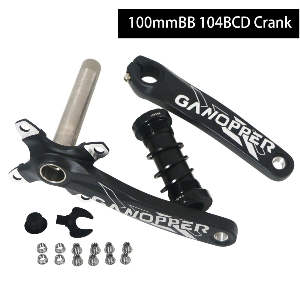 Fatbike Fat Bike crankset 100mm BB 104BCD 9S 10S 11S 2*10S Bicycle Crank set Chainwheel 32/34/36/38T/42T Single Speed Chainset