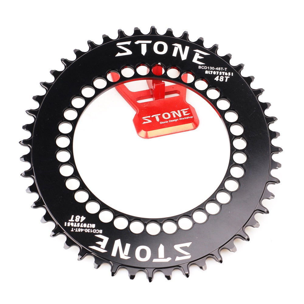 Stone Oval Aero Chainring BCD 130mm 5 Arms for AXS 12 SPEED 5700 6700 3Sixty Brompton Folding Bike Chainwheel bcd130 Chain Ring