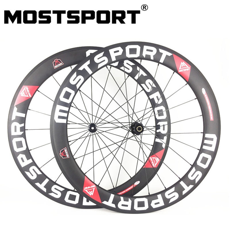 MOSTSPORT 60mm Clincher Carbon Wheels With DT Swiss 350 hubs Straight Pull