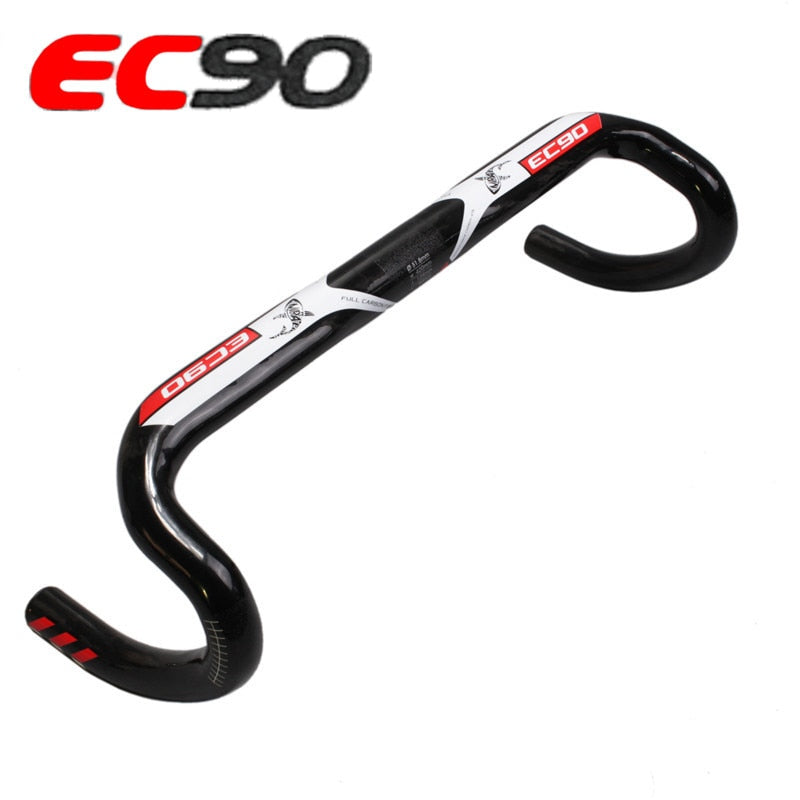 2019 New Ec90 Carbon Fiber Bicycle Handlebar of The Road EC90 Aero Carbon Road Bike Handlebar 31.8*400/420 / 440mm