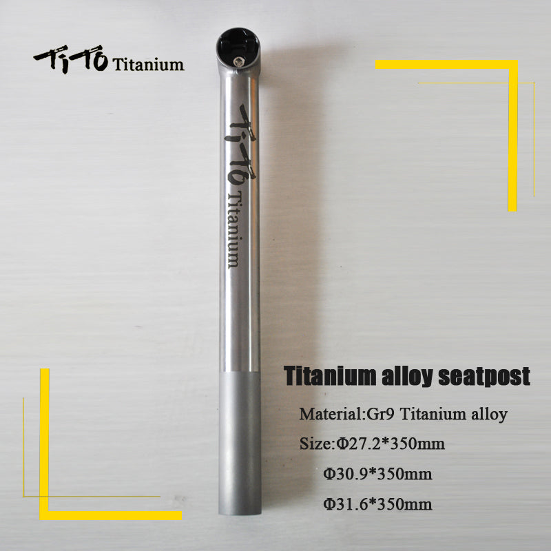 TiTo new arrival  titanium alloy seatpost new arrival bicycle seatpost road bike MTB bike seatpost length can be customized Seat