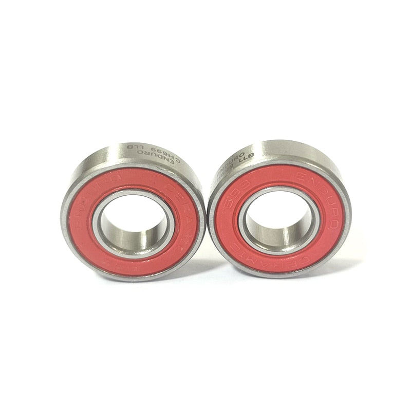 2pcs/lot 9mmx20mmx6mm TOP ENDURO 699 LLB replacement ceramic sealed bearings  2 rubber seals for Powerway R36 front hub PHB-R36