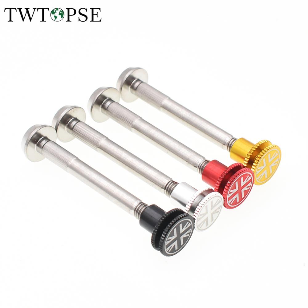 TWTOPSE British Flag Titanium Bicycle Rear Shock Bolt For Brompton Folding Bike 11g Suspension Screw Alloy Nut For 3sixty Parts