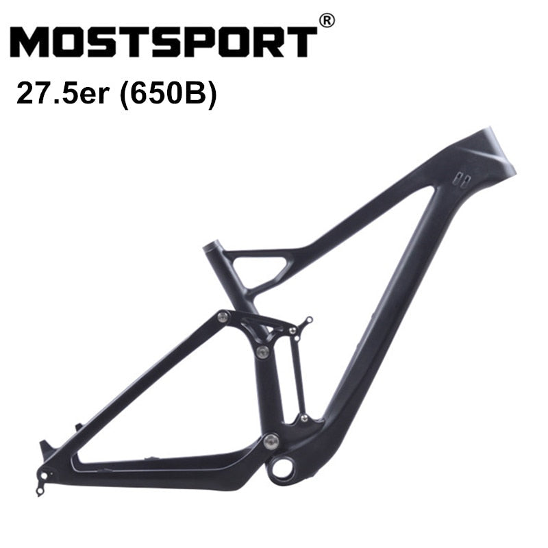 MOSTSPORT 27.5er Plus 650B MTB Carbon Frame Full Suspension Disc Brake Boost System XC Carbon Mountain Bike Frame