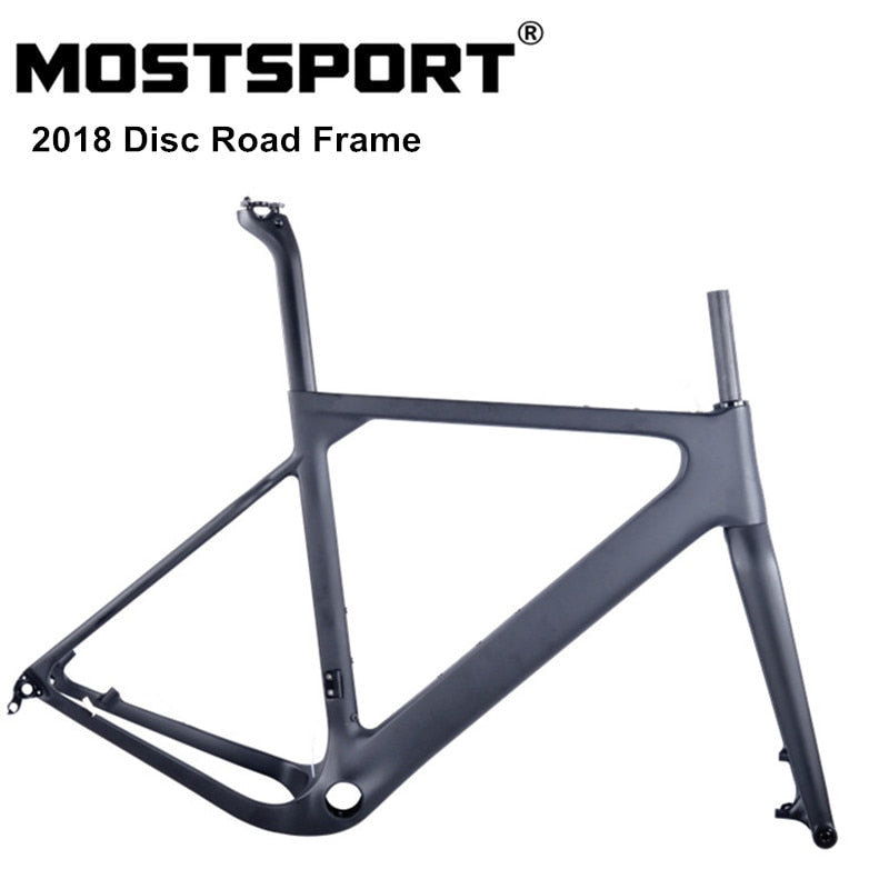 2018 New Aero Road Disc Brake Carbon Frame Gravel Frame QR or Thru Axle Light Weight Road Bicycle Frame