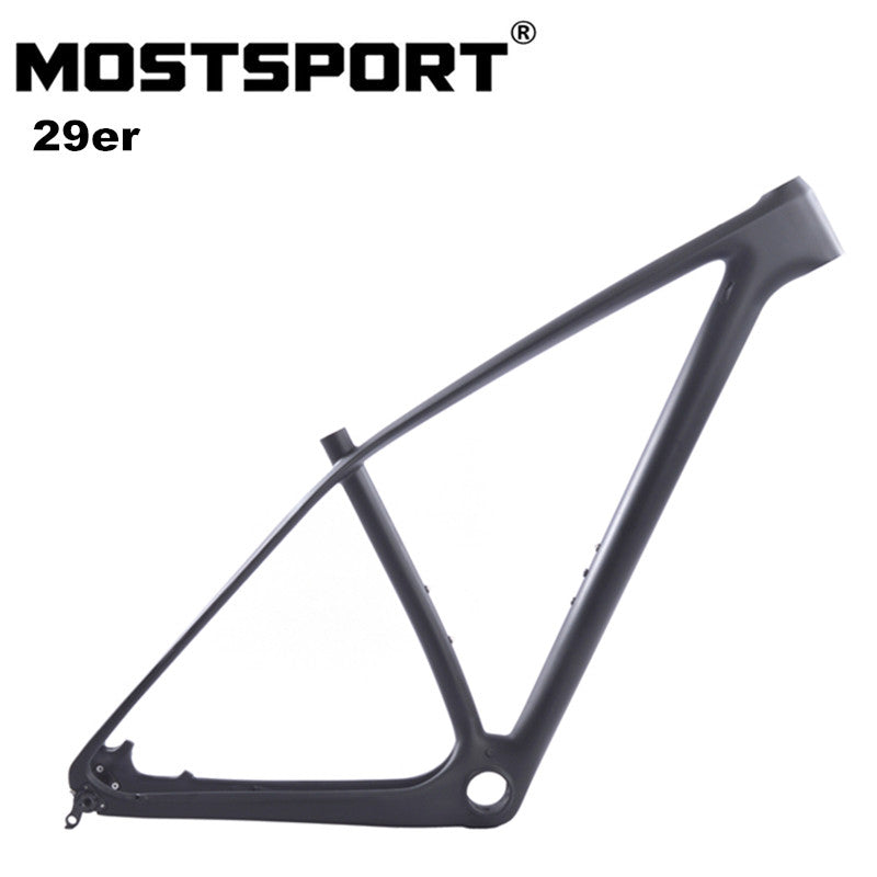 MOSTSPORT 29ER Disc MTB Carbon Frame Mountain Bike Frameset Thru Axle/Quick Release T800 Full Carbon Fiber