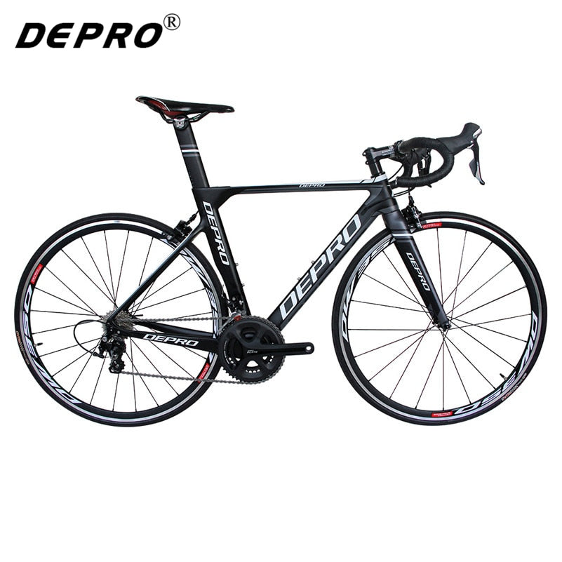DEPRO Road Bike Carbon Fiber 22-Speed Road Bikes Racing Bicycle 700C Bike Ultra-Light 8kg EMS Professional Cycling Bicicleta