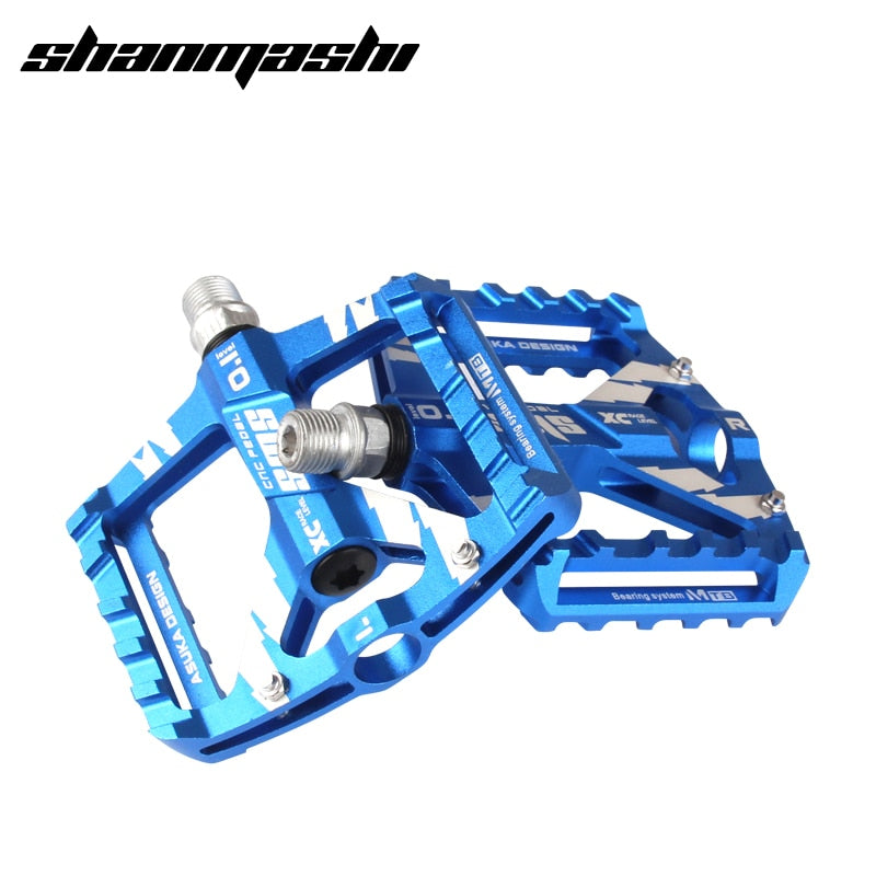 SMS Bicycle Pedal Aviation Aluminum Alloy Road Bike Pedals Ultralight MTB BMX DU Bearing Wide Bicycle Pedal Road Bike Parts
