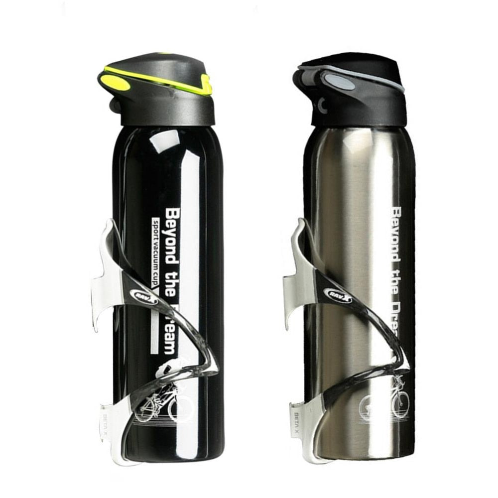 500ml Mountain Bicycle Kettle Riding Aluminum Alloy Thermos Cup Warm-keeping Water Cup Sports Bike Accessories Water Bottle