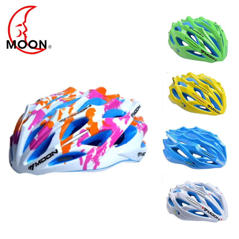 Moon Bicycle Helmet Sports Safety Bike Cycling Helmet 55-58cm/58-61cm Road Mountain Ultralight Light Colorized Helmet